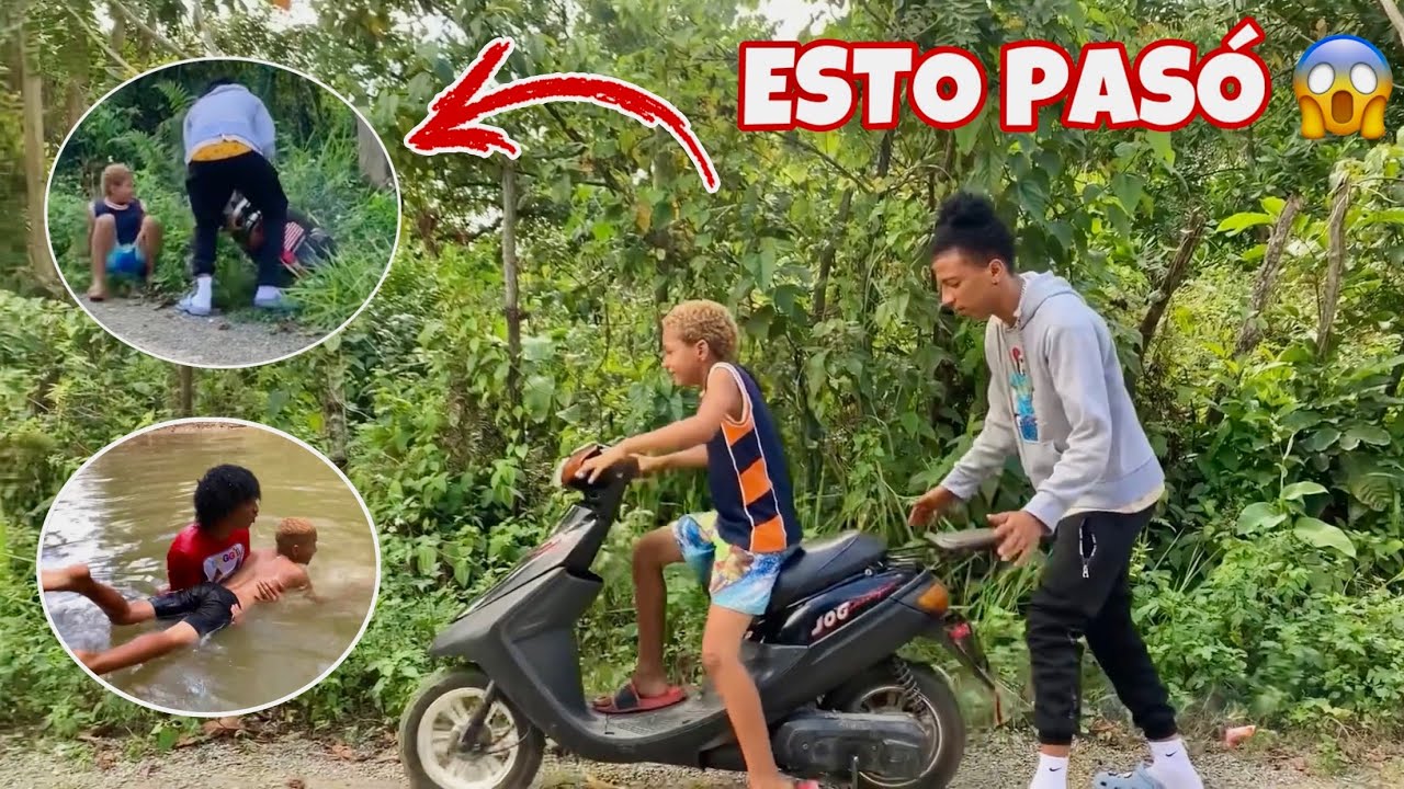 Enseñando a mi primo a conducir, y a NADAR !!  Sale mal 😨 *ESTO PASO*