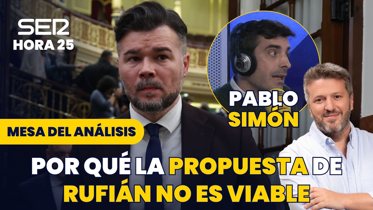 Pablo Simón explica por qué no le gusta la propuesta electoral de Rufián: 