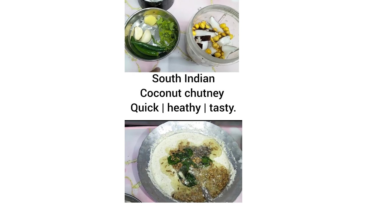 Quick South Indian coconut chutney for indi /wada/ dosa #foodie #viralvideo #dailyvlog #homefood