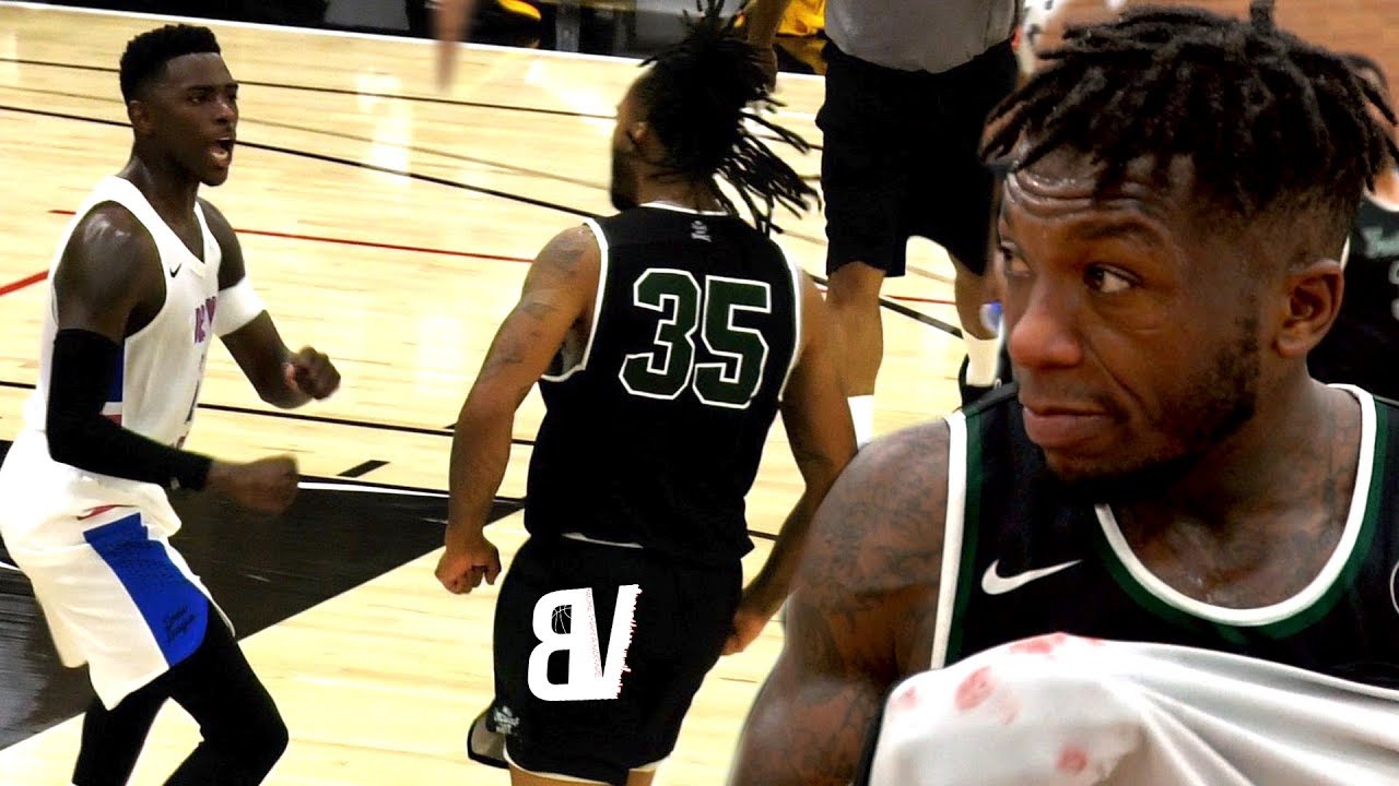 Nathan Robinson VS Drew League MVP Gets HEATED! Hands Almost Thrown, Gets Bloody & Physical at Drew!