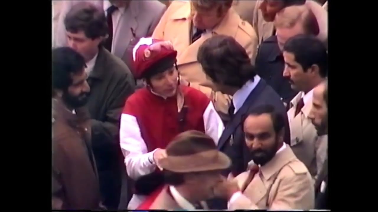 Steve Cauthen and Henry Cecil do The Musidora .Dante and Yorkshire Cup Treble in 1987.Racing Legends
