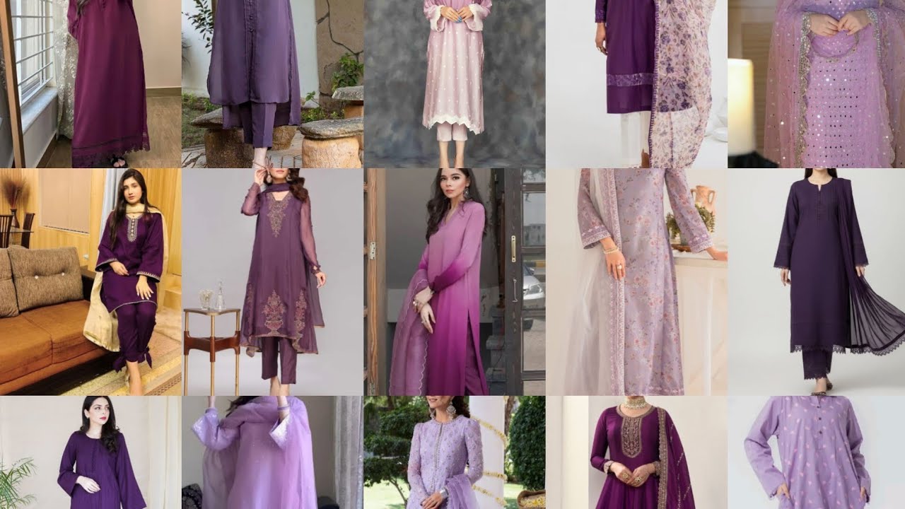Beautiful Purple Suit Designs | Elegant & Stylish Dress Ideas