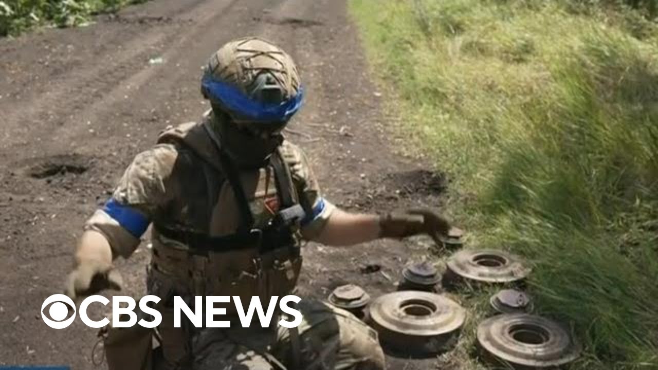 Russian landmines create danger for Ukrainian soldiers