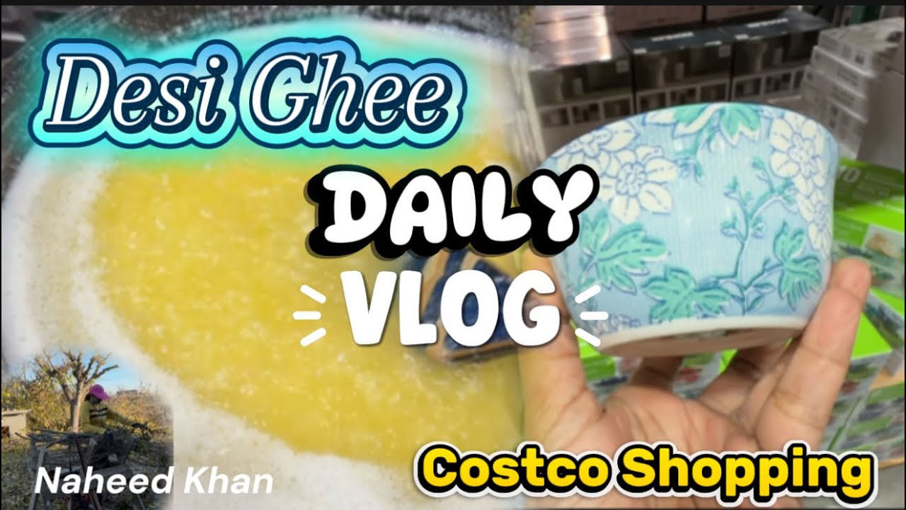How to make desi ghee, Costco shopping, daily vlog 