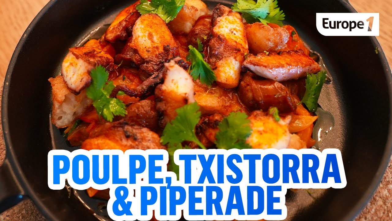 La meilleure recette de poulpe, txistorra et piperade !
