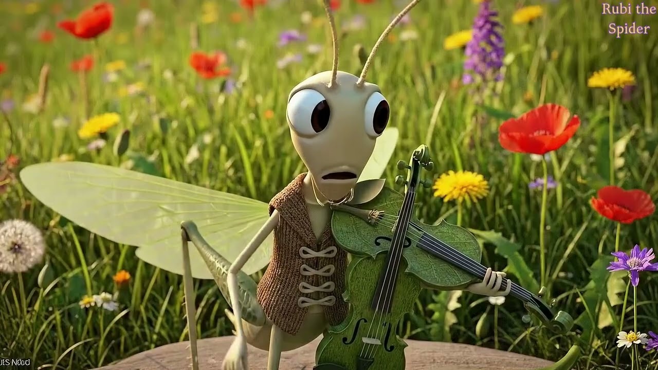 Rubi the Spider and Cricket on the Grass A New Adventure!