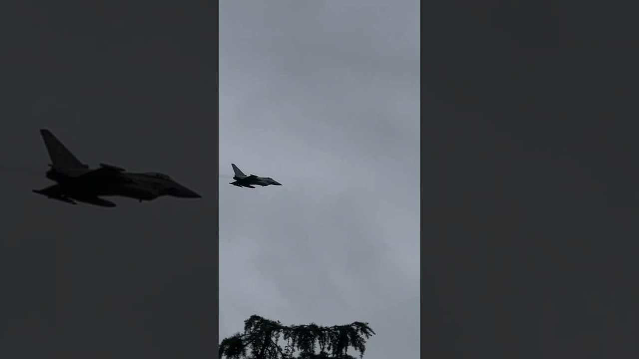 RAF fighter jets at Tattershall lakes Lincolnshire