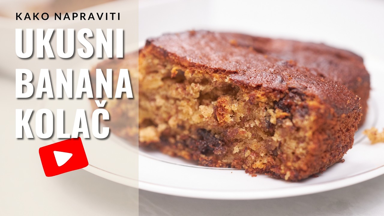 BANANA hleb - Recept za banana kolac koji se pravi brzo i jednostavno