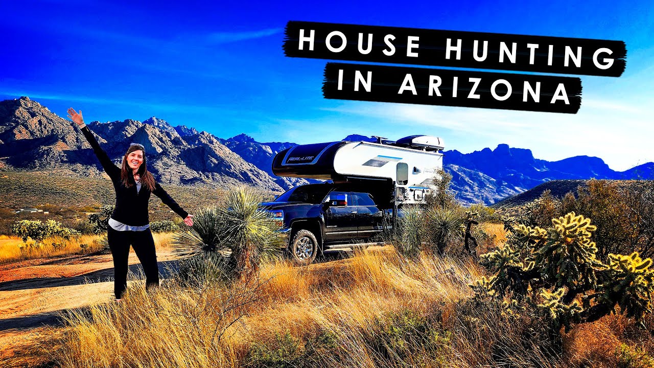BOONDOCKING & HOUSE HUNTING in ARIZONA with our TRUCK CAMPER