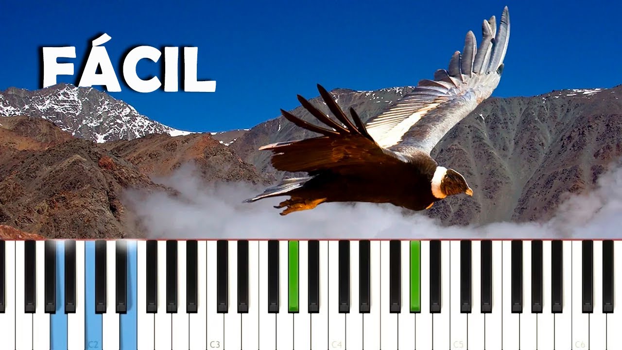 EL CÓNDOR PASA / Melodía Completa / Piano Tutorial / Partitura