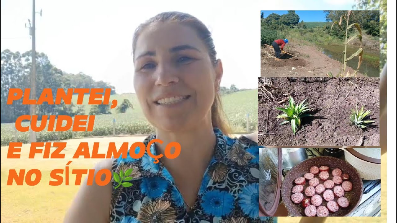 Passei o Dia no Sítio 🌱 Plantando, Cuidando e Cozinhando
