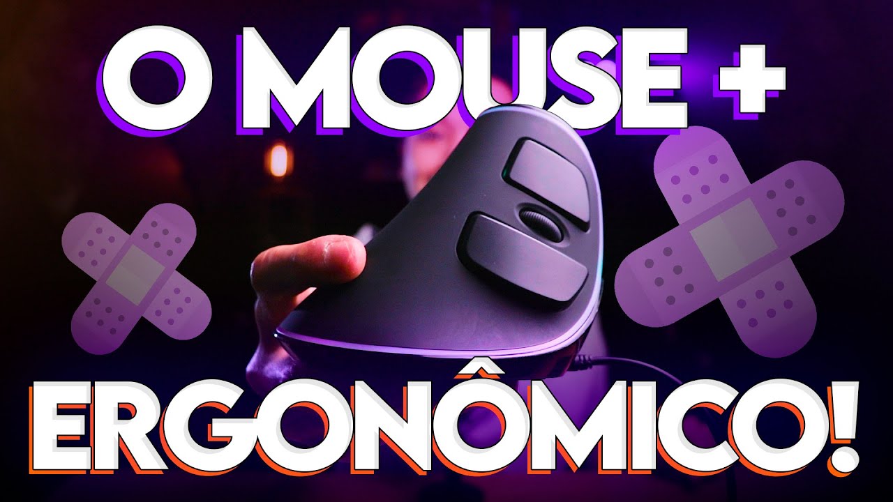 Mouse VERTICAL com foco em ERGONOMIA! - Delux M618 PLUS