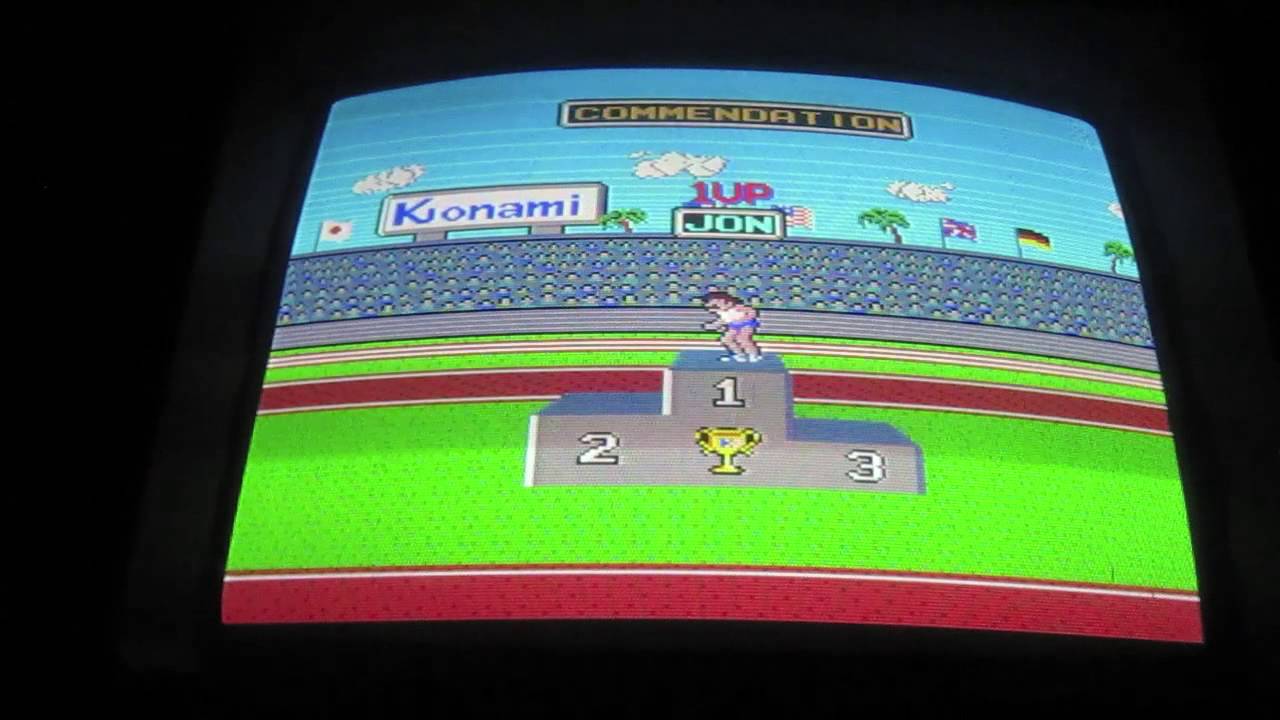 Hyper Sports Arcade Game Review - Konami 1984 - Hyper Olympics