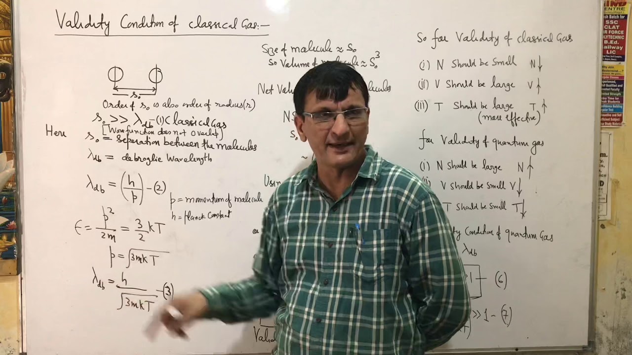 Validity condition of Classical Gas