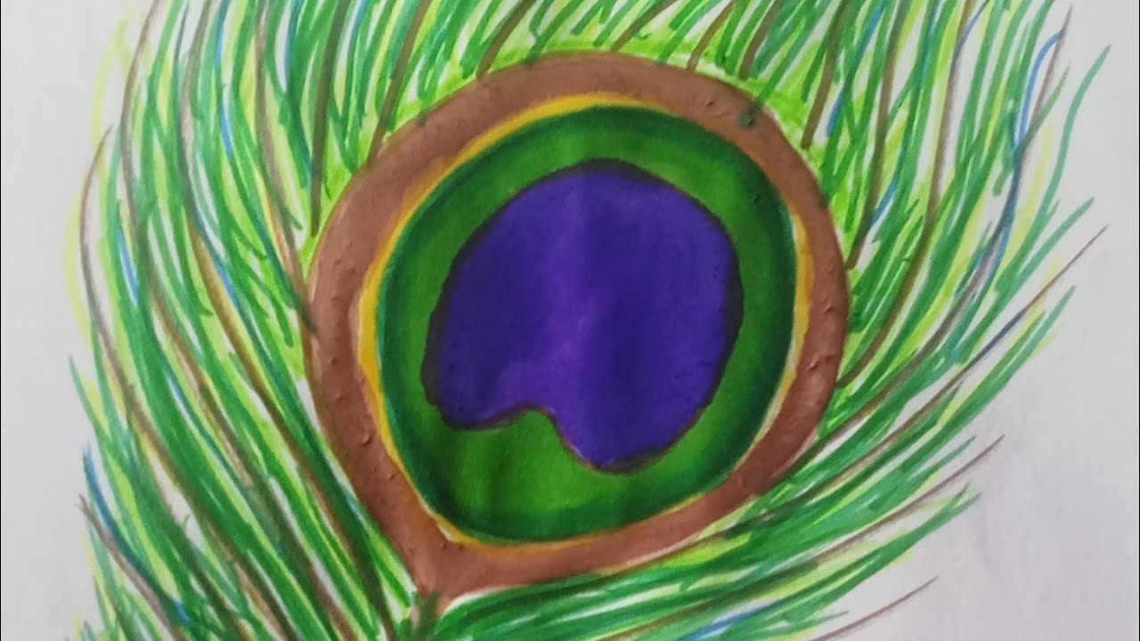 @Doctor'sDiaries2021 How to draw an artistic Peacock Feather...🦚🪻