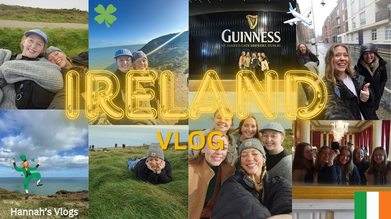 IRELAND VLOG || Sleeping in Airport, Cliff Walking, Irish Pub