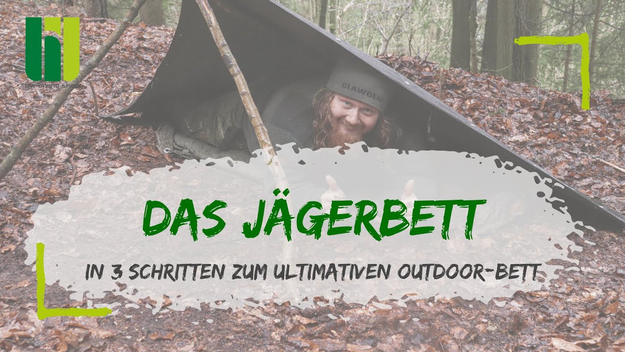 ZELTBAHN LIFEHACK: Bau Dir das ultimative Jägerbett für Dein nächstes Outdoor-Abenteuer! 🌳⛺
