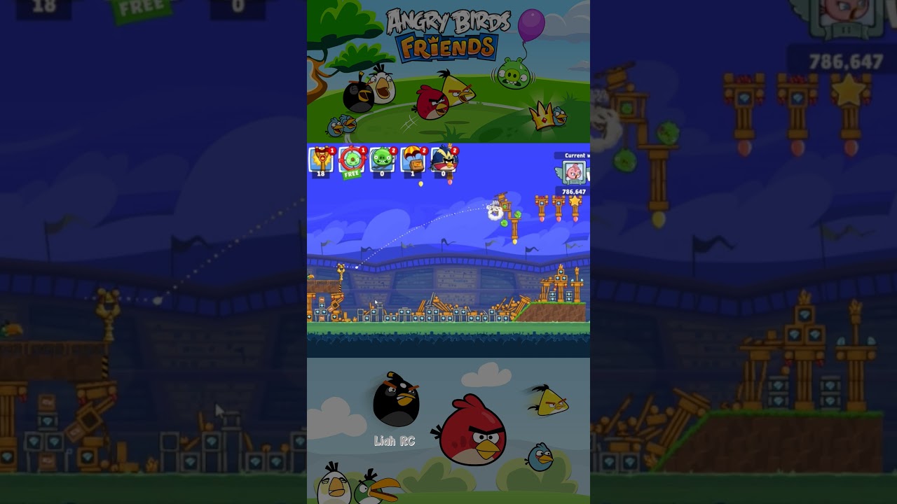 Angry Birds Friends | Liah RC #shorts #liahrc #liahrcgameplay #angrybirds #angrybirdsfriends