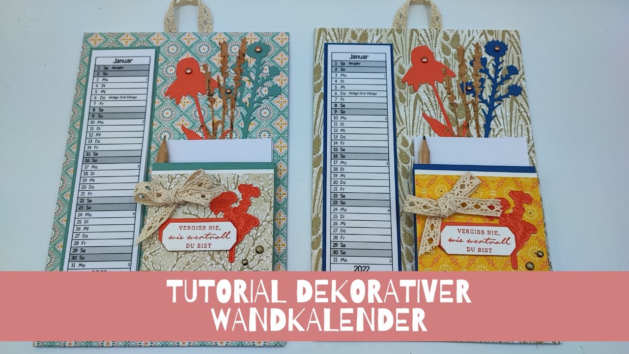 Tutorial Dekorativer Wandkalender 