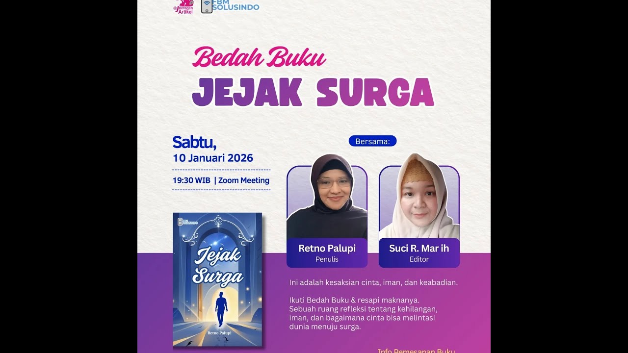 Bedah Buku Jejak Surga