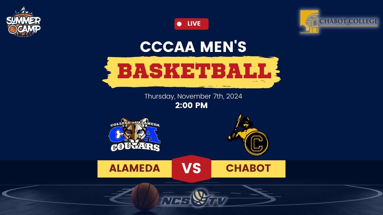 College of Alameda vs Chabot College Men's Basketball LIVE 11/7/24
