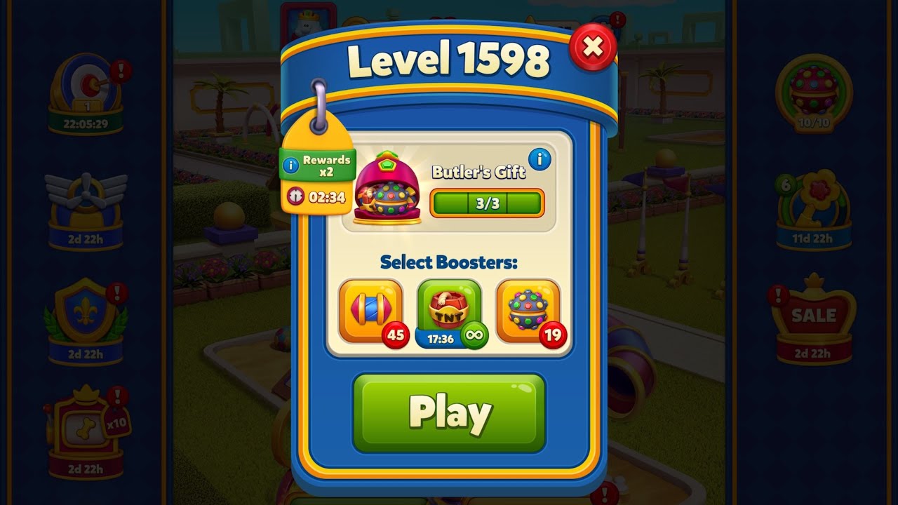 Royal Match - King Robert - Level 1598