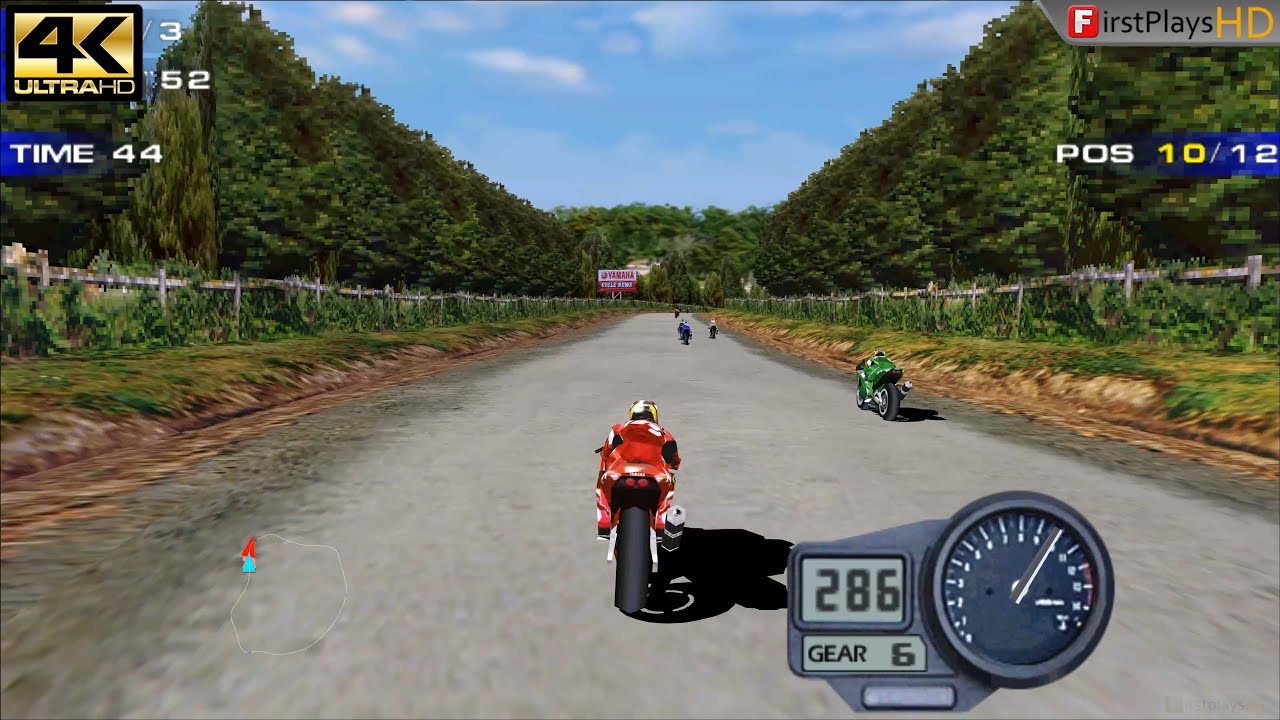 Moto Racer 2 (1998) - PC Gameplay 4k 2160p / Win 10