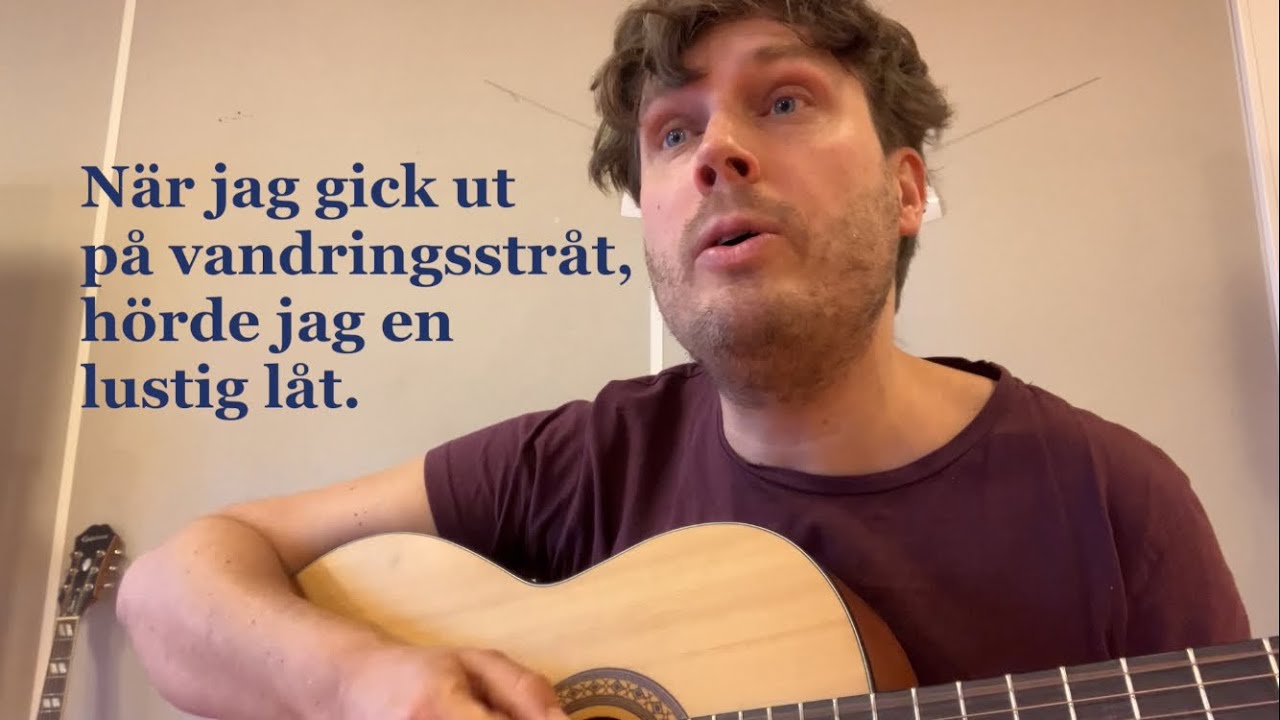 När jag gick ut på vandringsstråt (med text)| Äldre barnsång/vandringsvisa