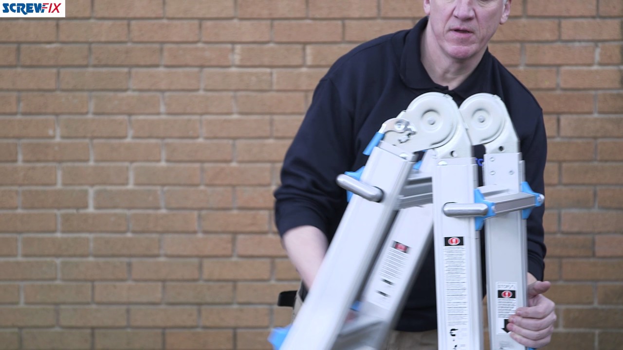 MULTIPURPOSE TELESCOPIC LADDER 4-SECTION 16 RUNGS 2.15M  | Screwfix