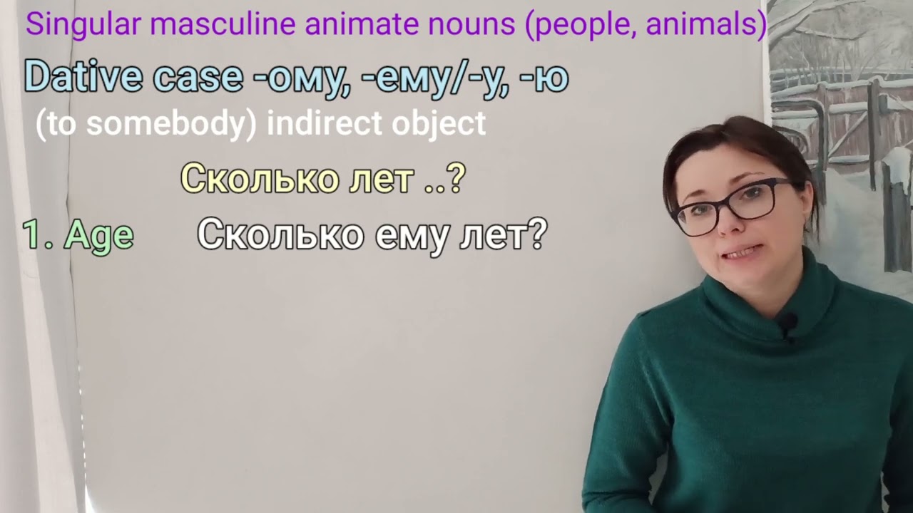 Conversational Russian basic course. Lesson 3. Russian Dative case for masculine nouns