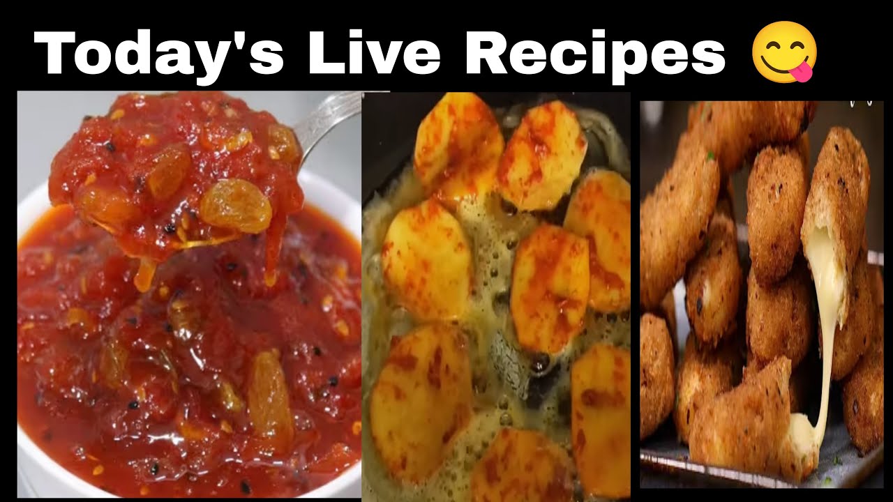3 Easy Snacks in 1😋Tamatar Ki Mithi Chutney, Aloo Fry & Cheese Stickटमाटर चटनी,आलू फ्राई#livecooking