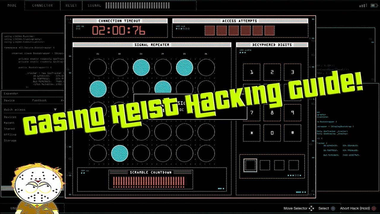 GTA Online Diamond Casino Heist Keypad And Fingerprint Hacking Guide