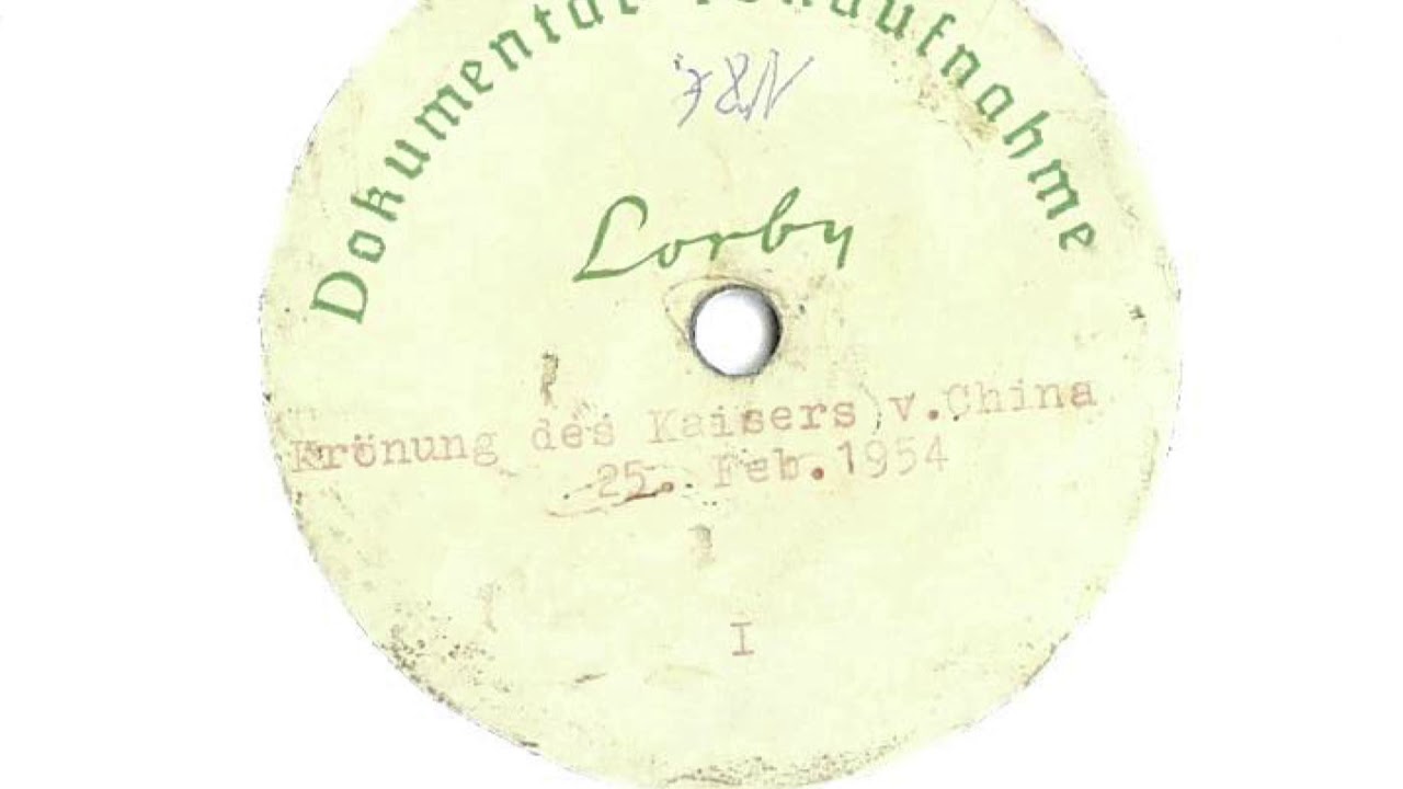 Erste Kaiserkr&ouml;nung in Bayrisch China (Radioaufnahme von 1954)