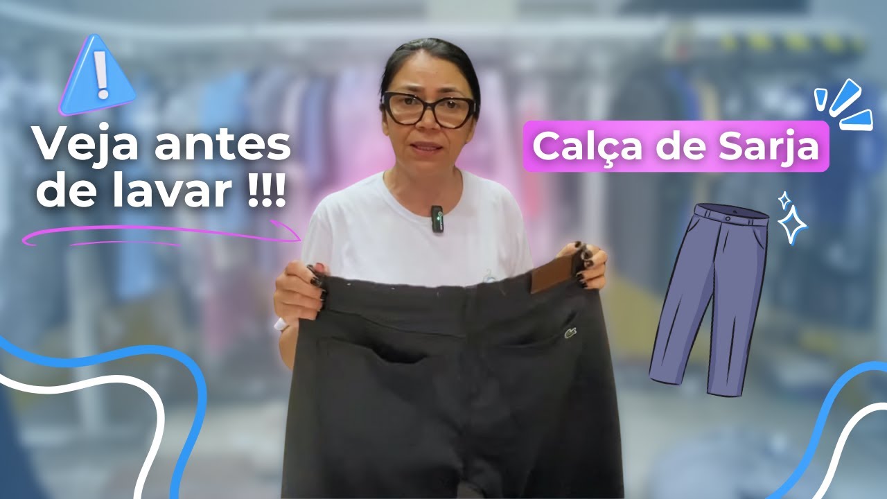 O jeito certo de lavar calça de sarja escura e manter a cor!