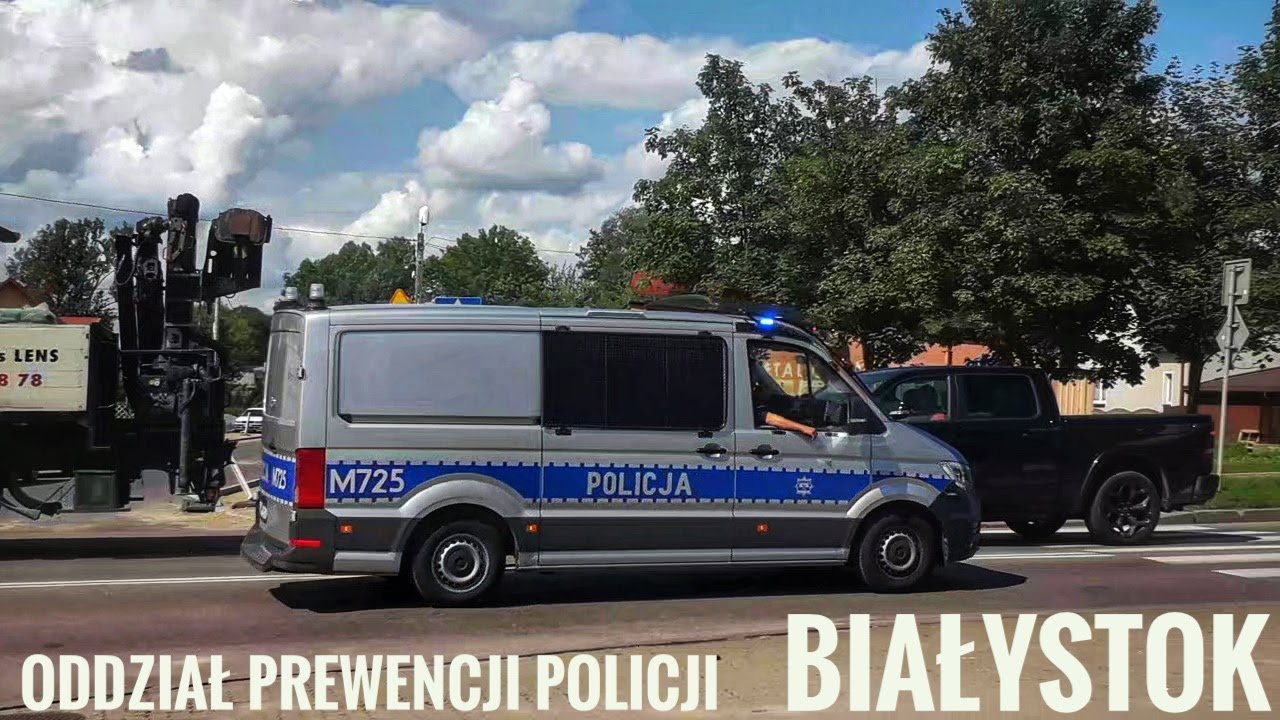Alarmowo x2 VW Crafter x5 MB Sprinter Z OPP Białystok przez Bielsk Podlaski