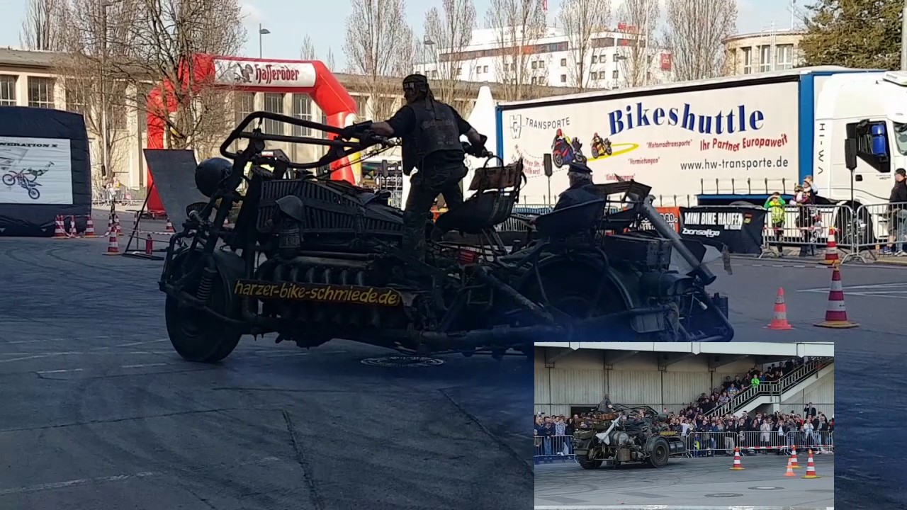 BMT2017 Das gr&ouml;&szlig;tes Motorrad der Welt mit einem Panzermotor