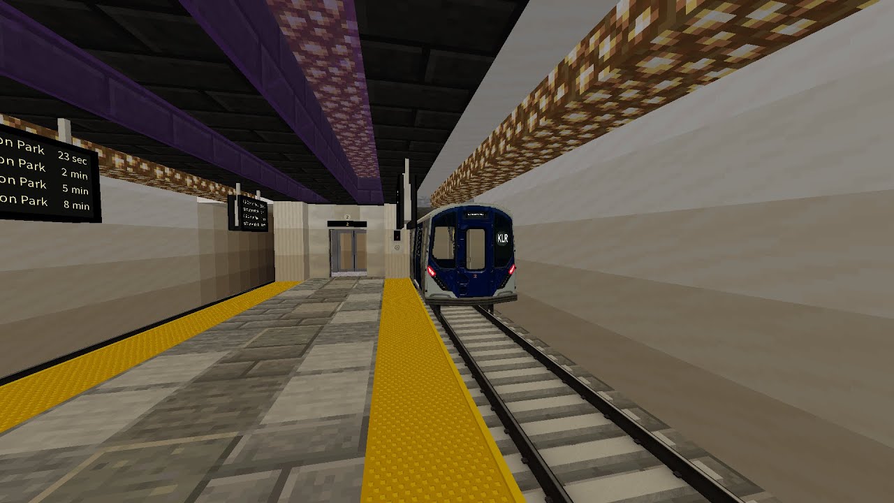 R211T KLR train trip from Cannon Park to Lavender Airport Central in Minecraft