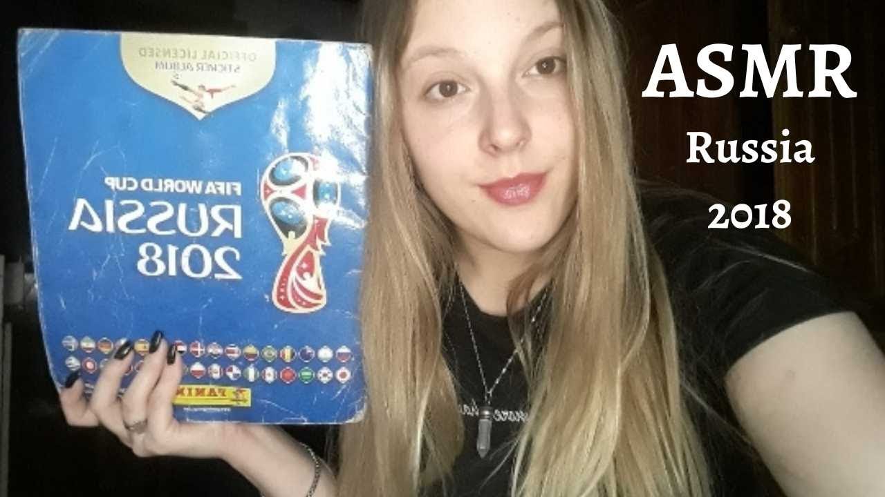 ASMR❤️Te muestro el ÁLBUM del MUNDIAL RUSSIA 2018⚽| Asmr fútbol | Sofía ASMR 🌹 #mundial #asmr