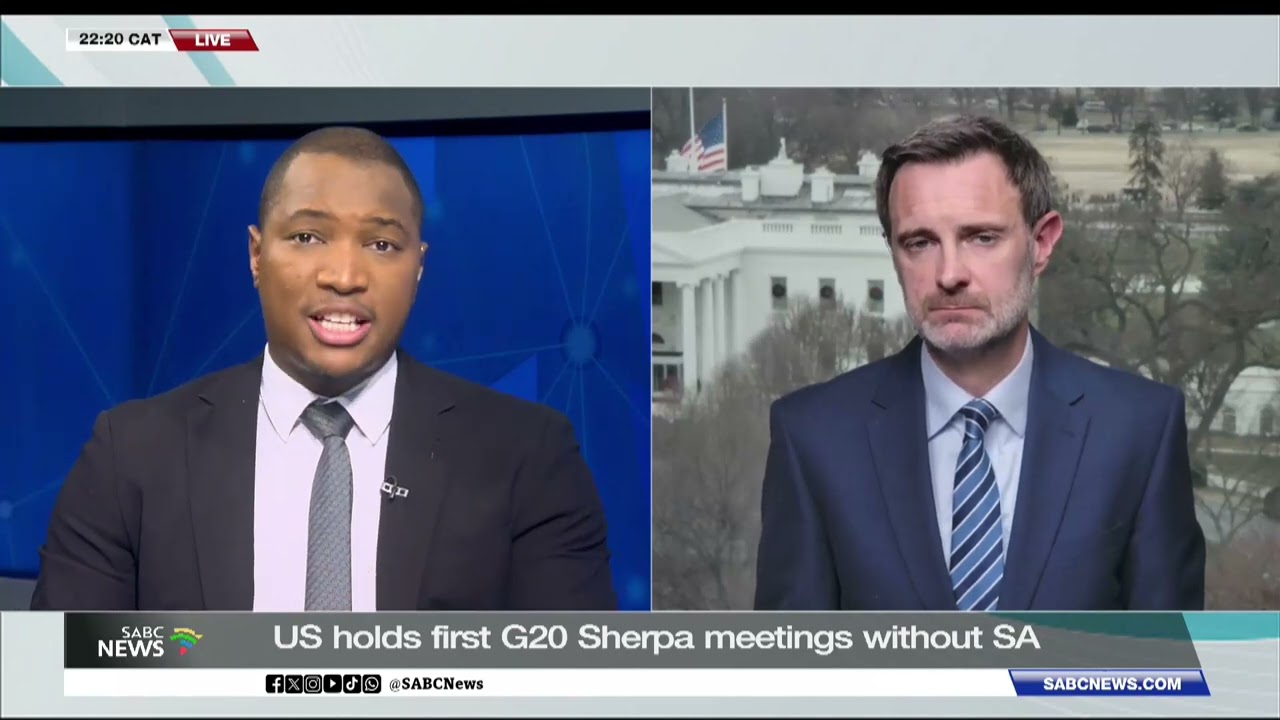 US holds its first G20 Sherpa meeting without SA: Nick Harper reports