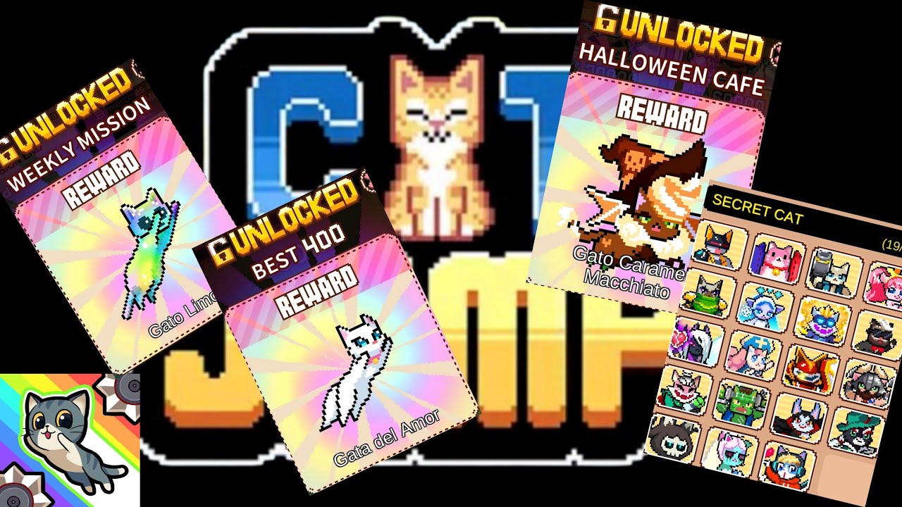 GUÍA de como conseguir todos los gatos en Cat Jump!!