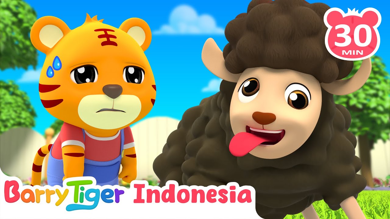 Si Domba Hitam, Mana Wolnya? 🐑🎶 Lagu Anak Edukatif | Lagu Hewan & Lagu Anak | BarryTiger