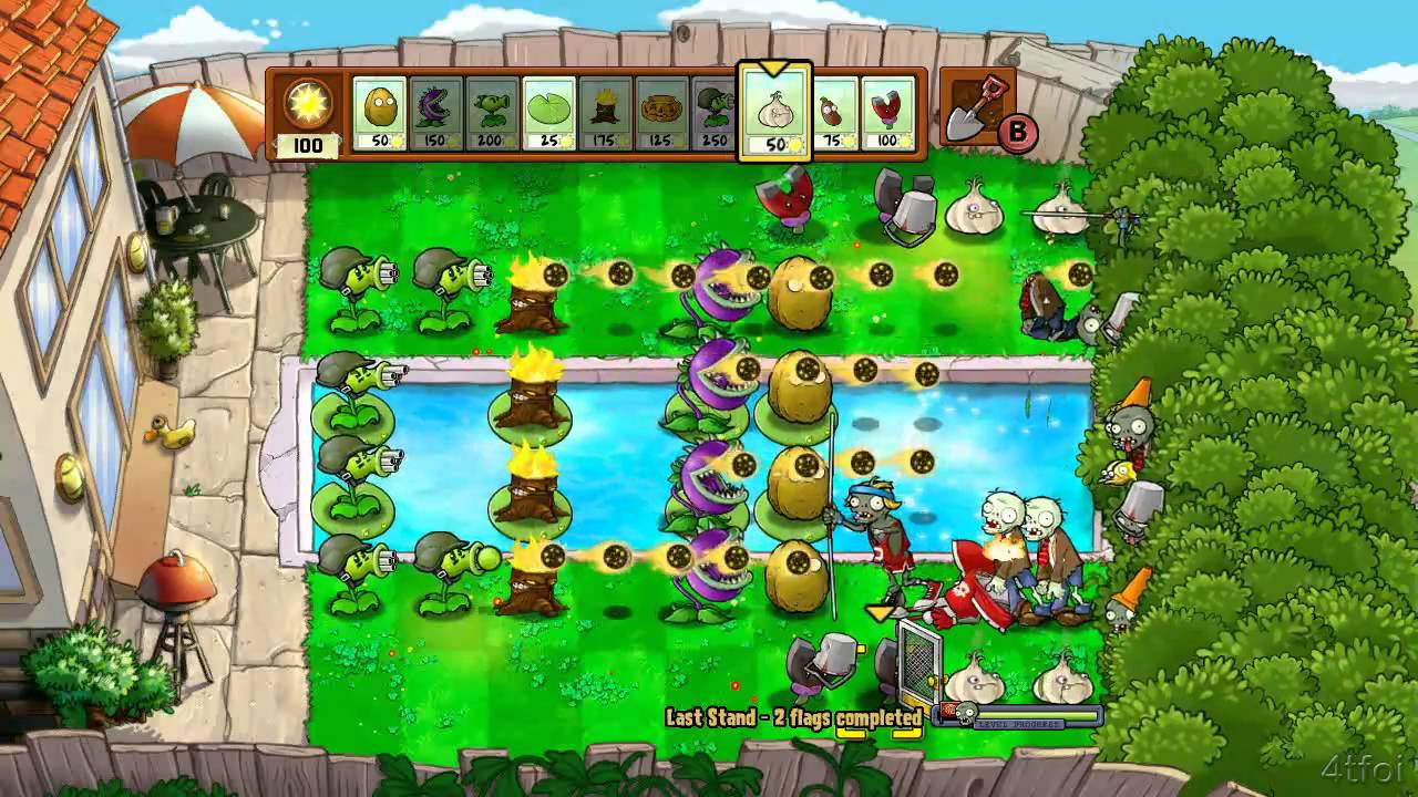 Plants Vs Zombies Xbox 360 Last Stand Minigame