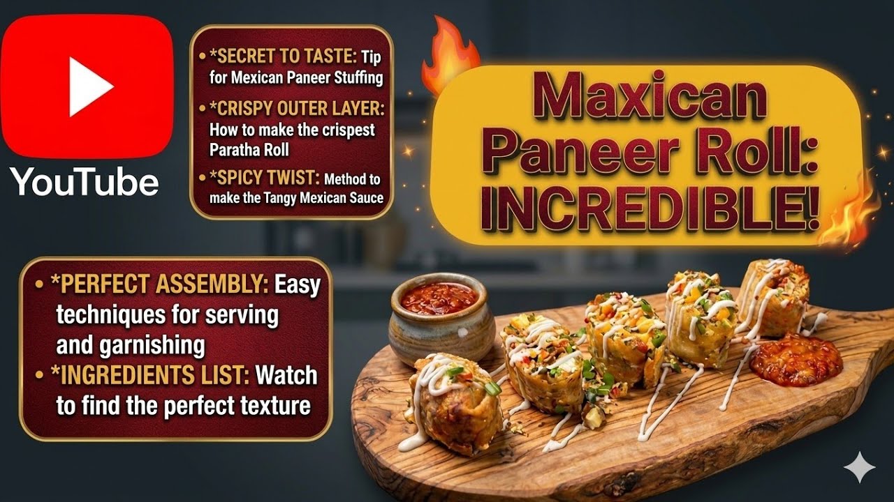How To  Make Maxican Paneer Roll? मैक्सिकन पनीर रोल कैसे बनाएं?