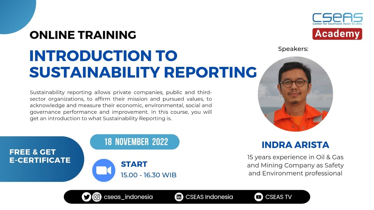 Online Training: Introduction to Sustainability Reporting