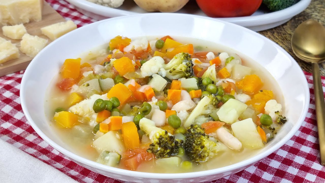 🥣 Sopa Minestrone Italiana | Famosa En El Mundo Entero