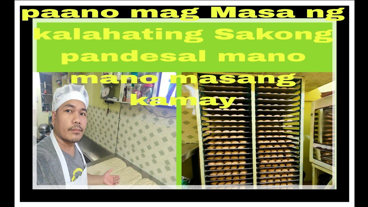 Paano mag Masa ng kalahating Sakong pandesal mano mano masang kamay KAMASA TV official