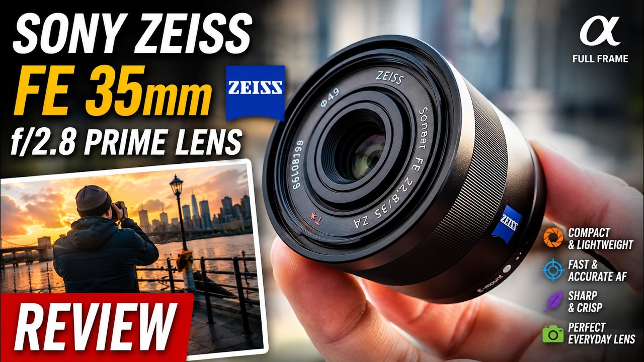 ОБЗОР объектива Sony Zeiss FE35 35mm f2.8 с фиксированным фокусным расстоянием