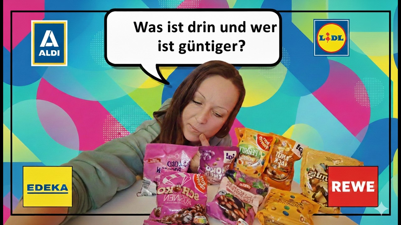 #1 Vergleich der Schokorosinen! Aldi, Lidl, Edeka und Rewe im Test, wer macht besser Eigenmarke?
