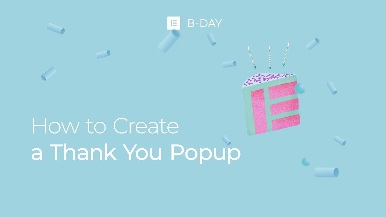 How to Create a Thank You Popup in Elementor