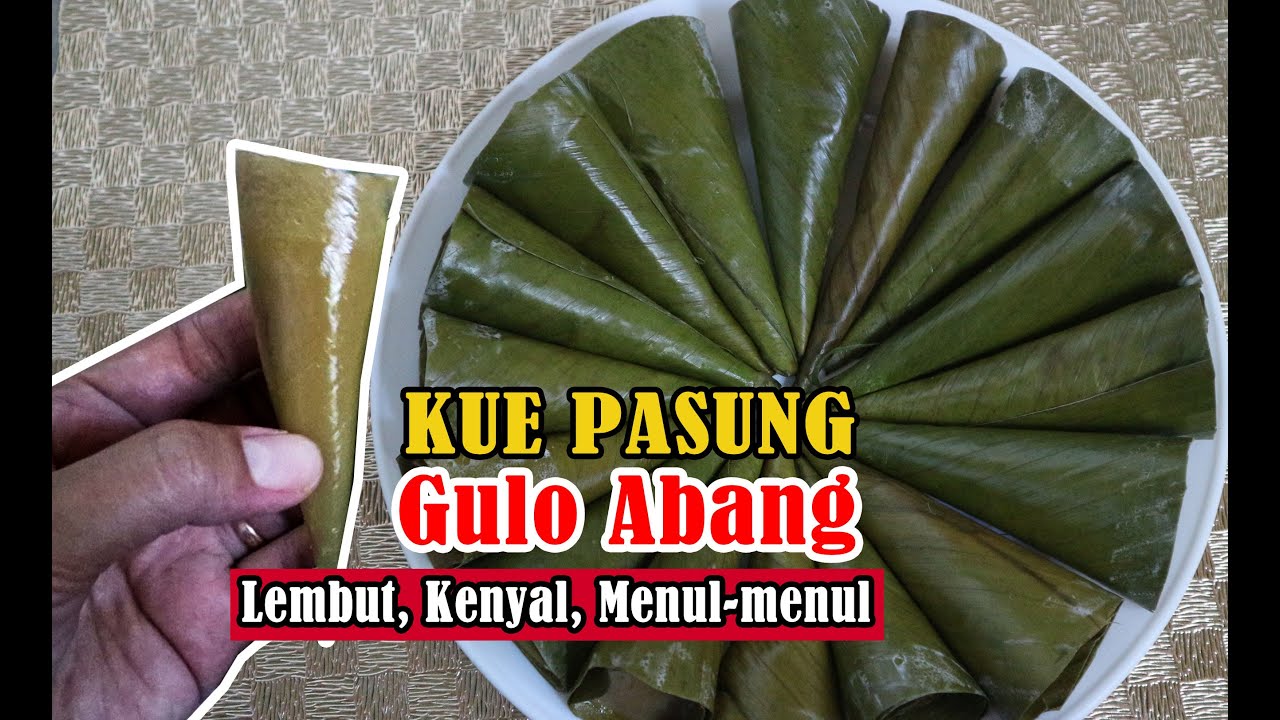 Pasung Gula Merah ‖  Kue Pasung (Clorot) Daun Pisang